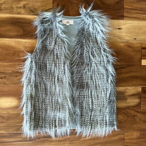Pink Republic Faux Fur Vest size Small